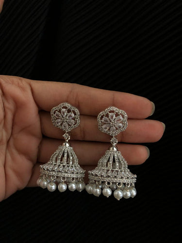 Gleam Pearl Jhumki Earrings